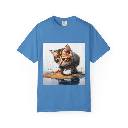 Kitten T-Shirt, Retro Fashion Tee, Stylish Casual Wear, Gift for Her, Trendy T-Shirt for Events