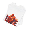 Love Embrace Unisex T-Shirt, Romantic Tee, Gift for Couples, Valentine's Day Apparel, Cute Love Shirt, Sweetheart Gift