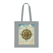 Vintage Compass Cotton Tote Bag