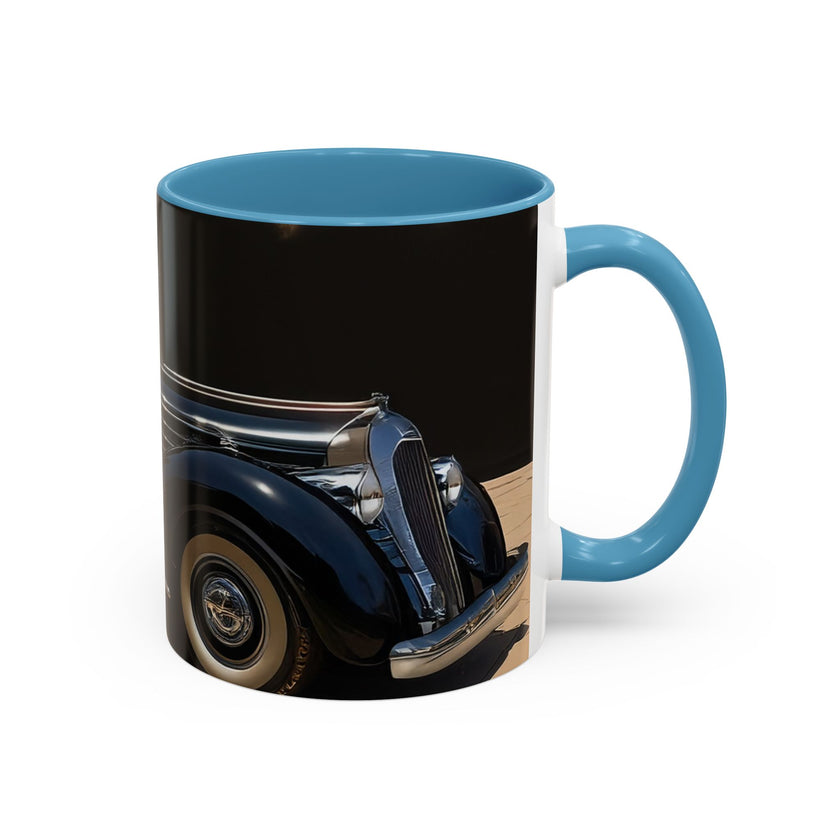 Vintage Glamour Coffee Mug, Vibrant Accent Coffee Mug