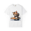 Kitten T-Shirt, Retro Fashion Tee, Stylish Casual Wear, Gift for Her, Trendy T-Shirt for Events