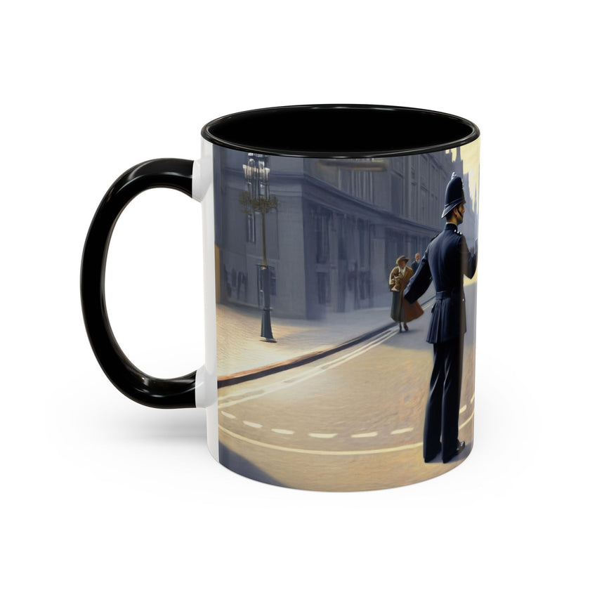 Dishwasher-safe Vintage Glamour Accent Coffee Mug, showcasing easy maintenance.