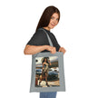 Chic Travel Cotton Tote Bag - Fashionable Design for Jetsetters
