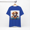 Adorable Puppy Art Tee For Her, Cute Dog Lover's T-Shirt, Casual Gift for Animal Lovers, Gift for Her, Pet-Themed Apparel, Fun Birthday Gift