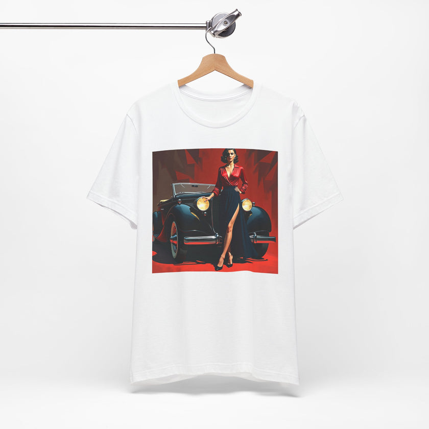 Retro Glamour Classic Tee For Him, Vintage Car Shirt, Fashion Tee for Car Lovers, Unisex Graphic Shirt, Perfect Gift for Retro Enthusiasts