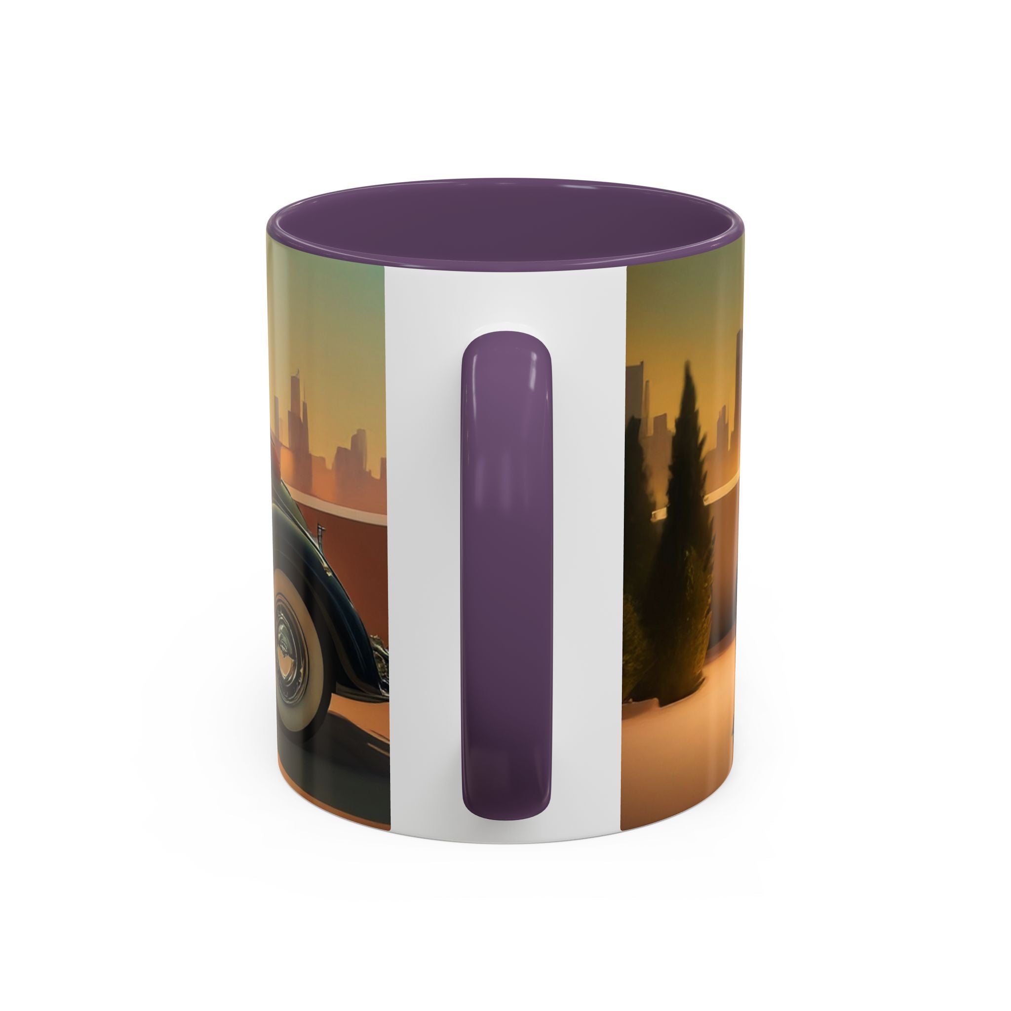 Vibrant and stylish Vintage Glamour Accent Coffee Mug ready for use.