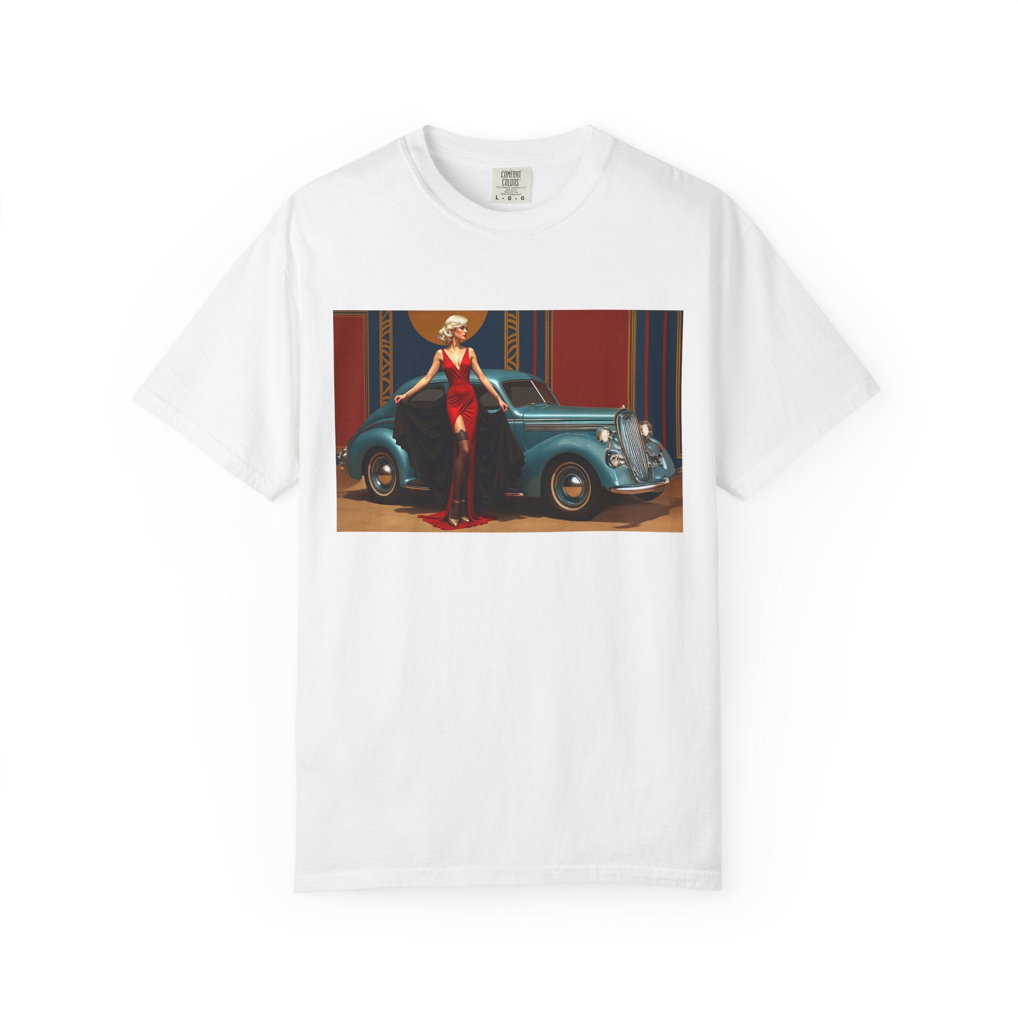 Retro Glamour T-Shirt, Retro Fashion Tee, Stylish Casual Wear, Gift for Him, Trendy T-Shirt for Events