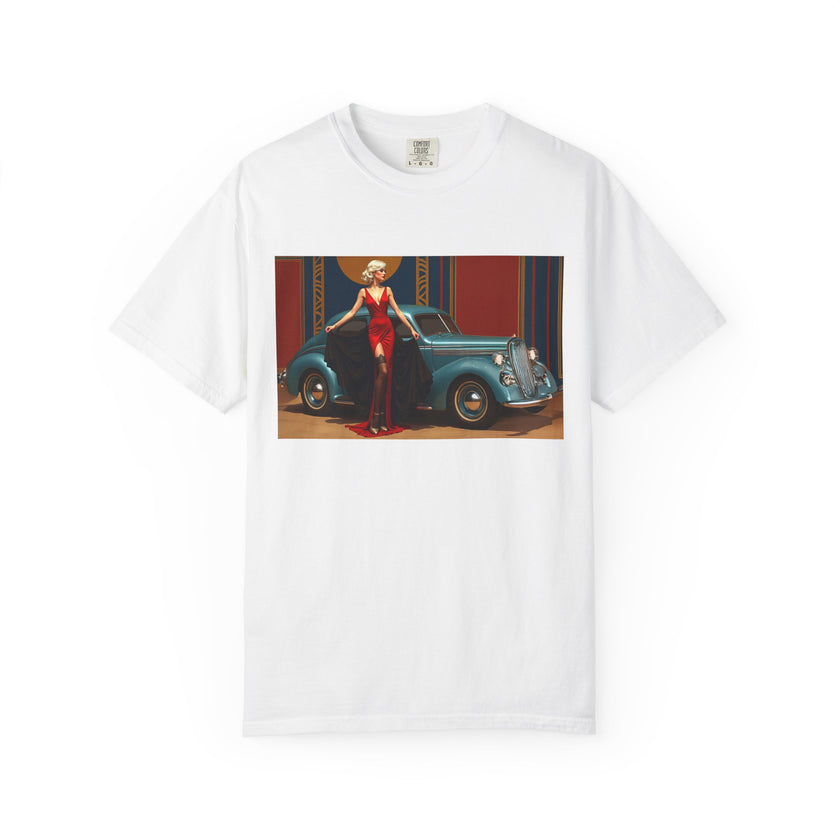 Retro Glamour T-Shirt, Retro Fashion Tee, Stylish Casual Wear, Gift for Him, Trendy T-Shirt for Events