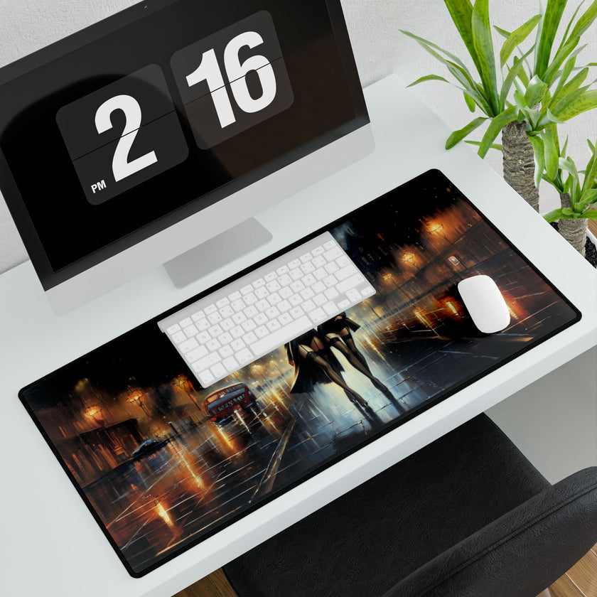 Elegant Nightscape Desk Mat for Home Office