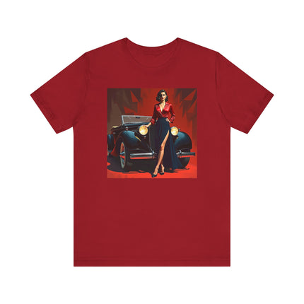 Retro Glamour Classic Tee, Vintage Car Shirt, Fashion Tee for Car Lovers, Unisex Graphic Shirt, Perfect Gift for Retro Enthusiasts
