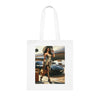 Chic Travel Cotton Tote Bag - Fashionable Design for Jetsetters