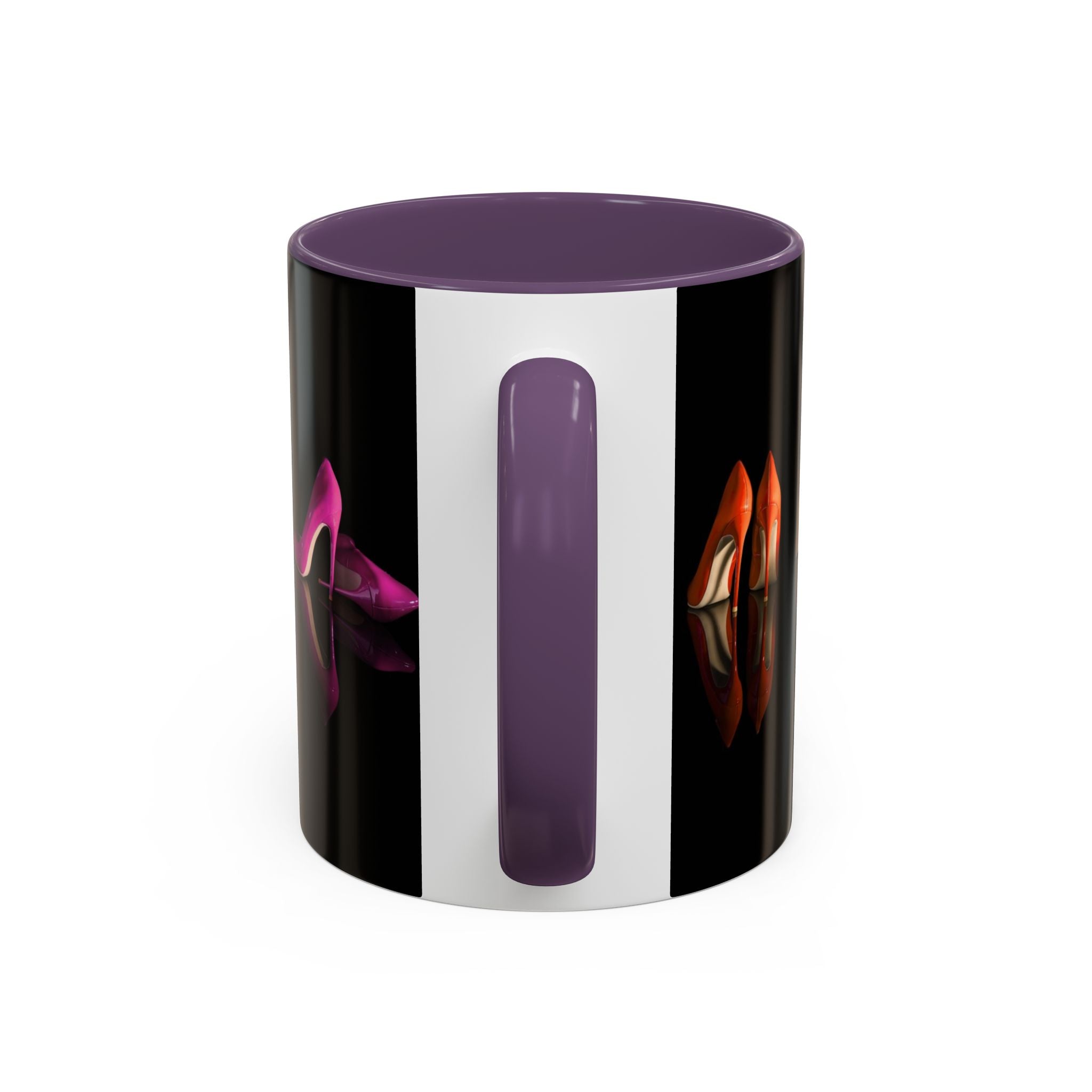 Refreshing coffee scene with the Elegant Silhouette Coffee Mug Collection on display.