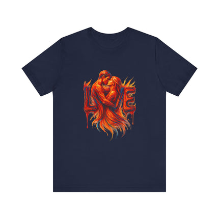Love Embrace T-Shirt For Him, Romantic Tee, Gift for Couples, Valentine's Day Apparel, Cute Love Shirt, Sweetheart Gift