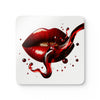 Bold Lip Design Cork Coaster Set - Perfect for Wine Lovers