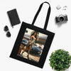 Chic Travel Cotton Tote Bag - Fashionable Design for Jetsetters