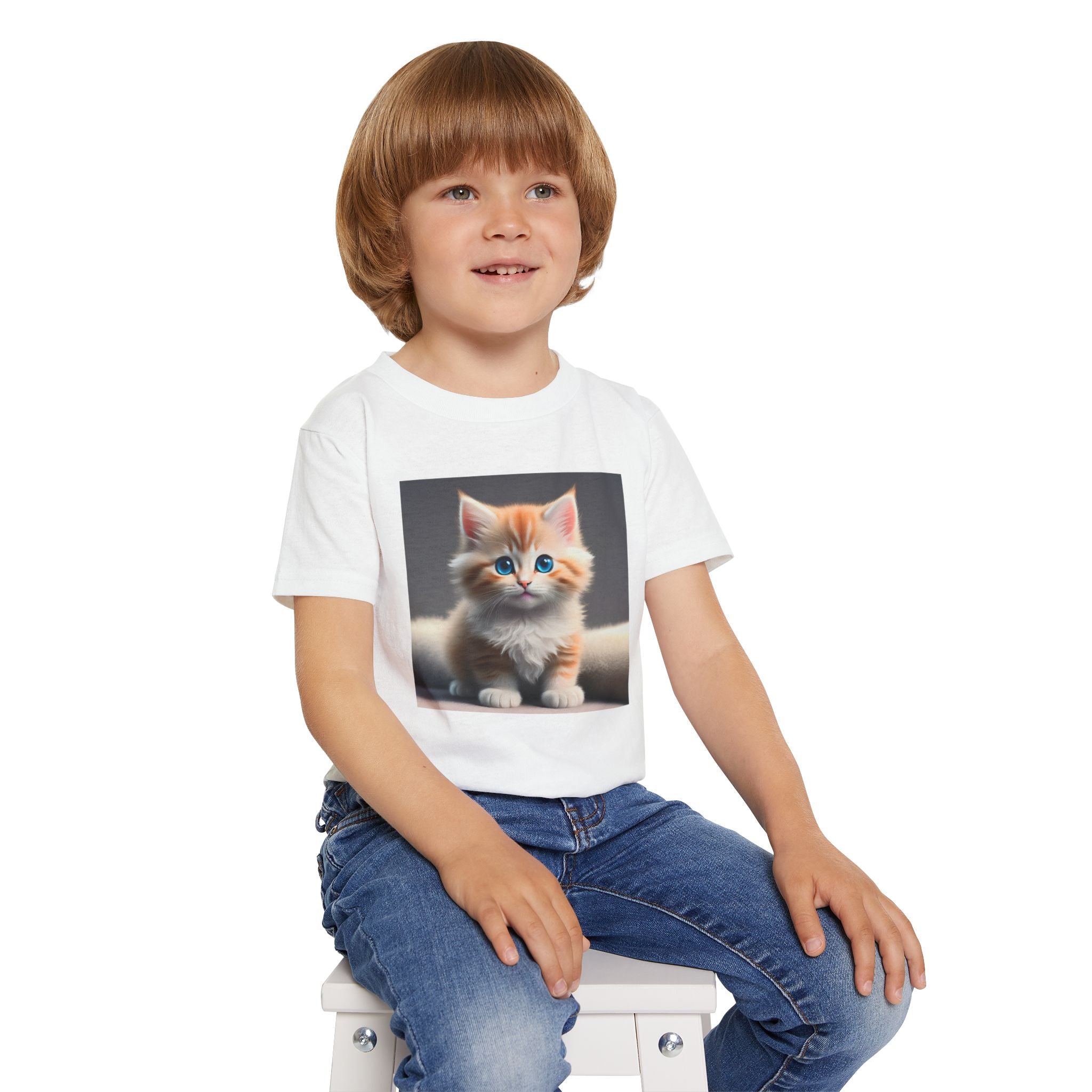 Cute Kitten Toddler T-Shirt | Cute Cat Tee for Kids | Perfect Birthday Gift, Animal Lovers, Pet Lovers, Everyday Wear
