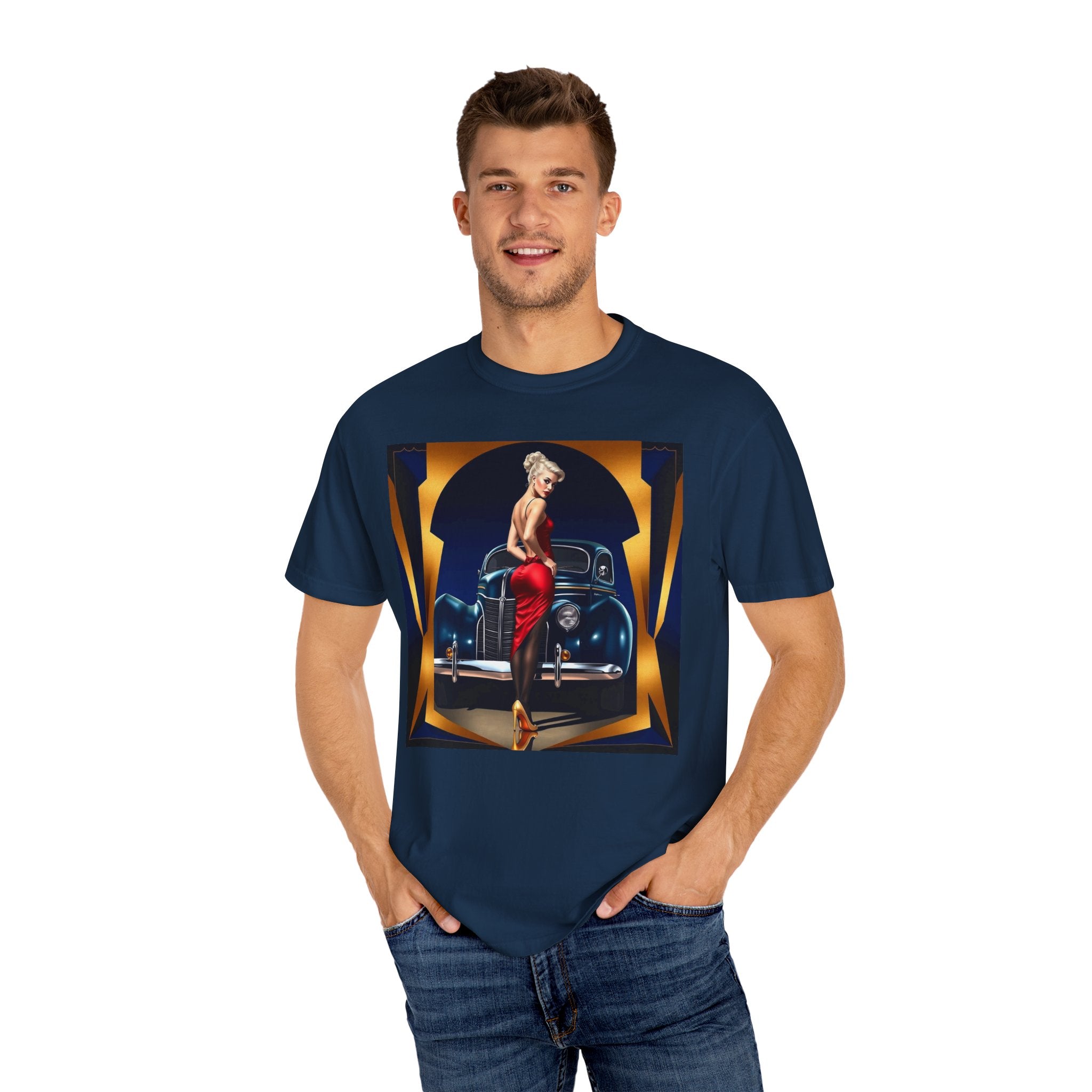 Stylish Glamour T-Shirt, Retro Fashion Tee, Stylish Casual Wear, Gift for Him, Trendy T-Shirt for Events