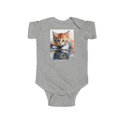Cute Cat Art Infant Bodysuit - Adorable Baby Clothes for Animal Lovers