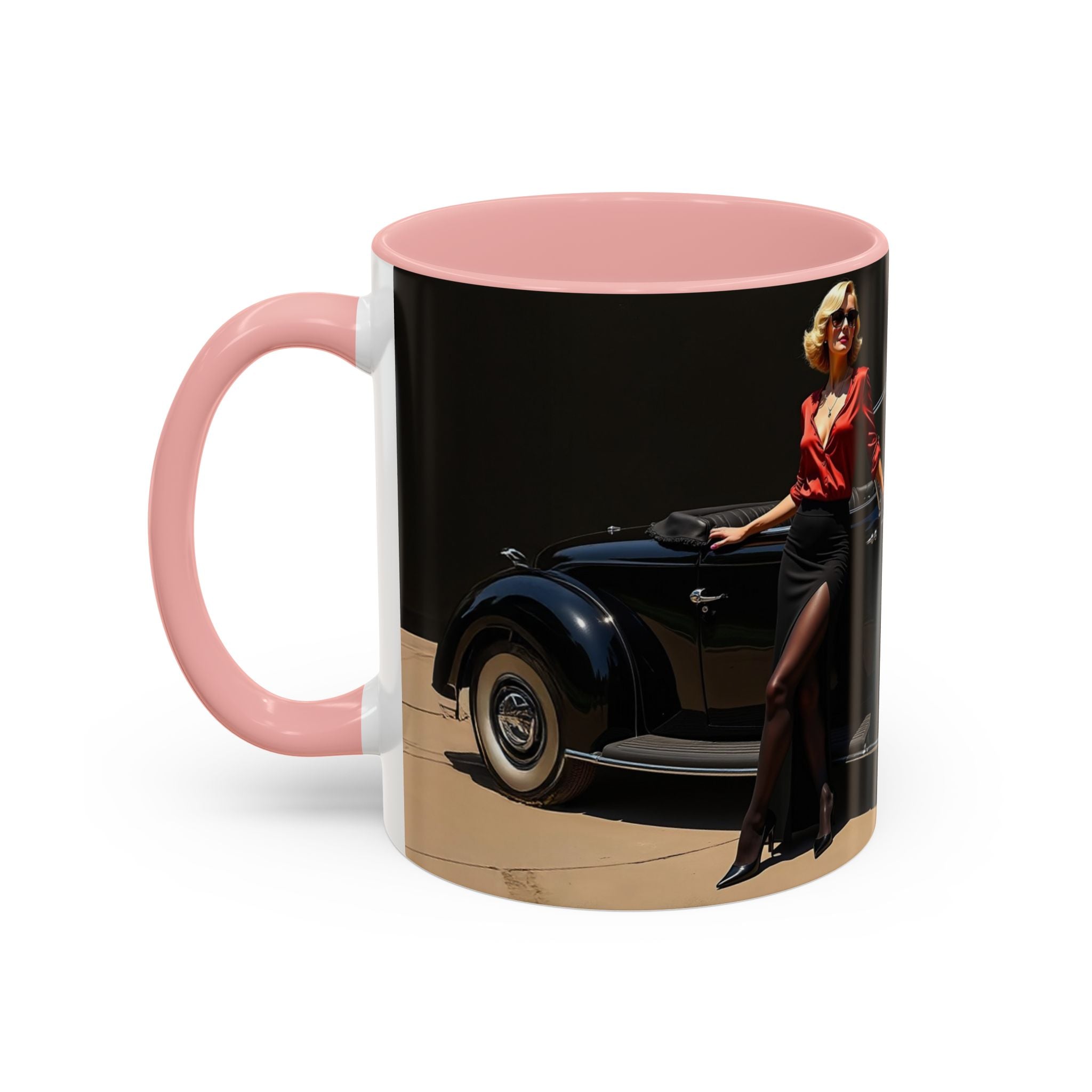 Vintage Glamour Coffee Mug, Vibrant Accent Coffee Mug