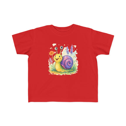 Cute Snail Toddler T-Shirt - Fun & Colorful Jersey Tee for Kids