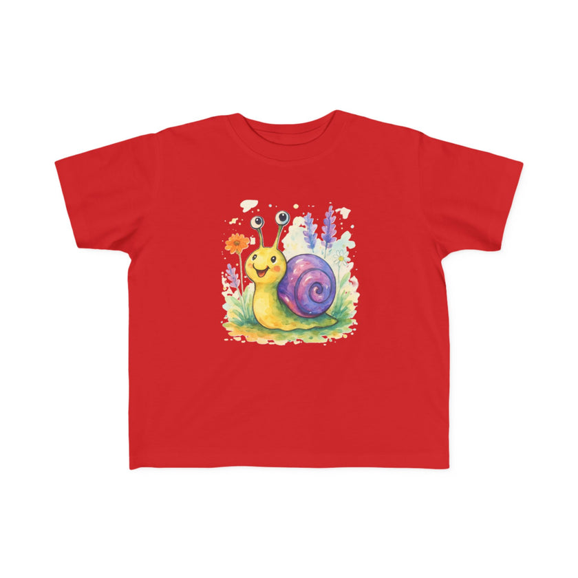 Cute Snail Toddler T-Shirt - Fun & Colorful Jersey Tee for Kids