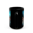 Stylish Urban Scene Mug with cozy coffee setup, ideal for warming up on a rainy day.