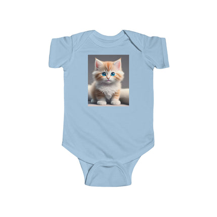 Cute Cat Infant Bodysuit - Adorable Jersey Onesie for Baby