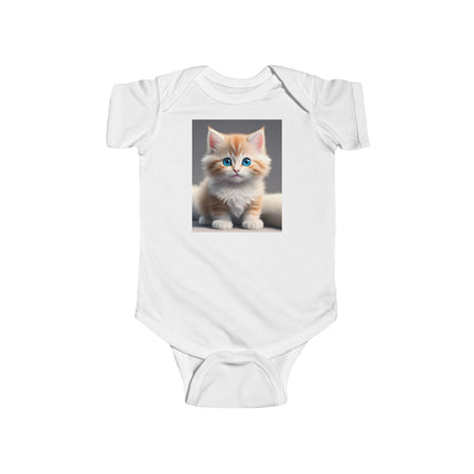 Cute Cat Infant Bodysuit - Adorable Jersey Onesie for Baby