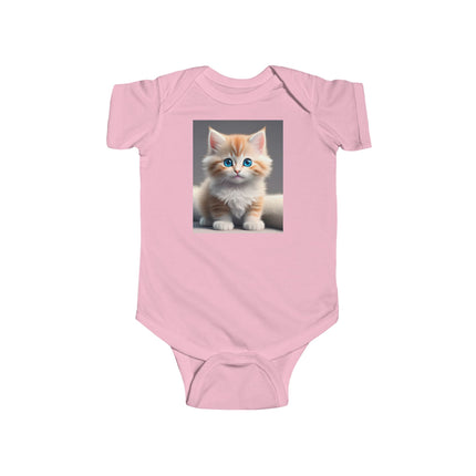 Cute Cat Infant Bodysuit - Adorable Jersey Onesie for Baby
