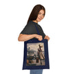 Vintage Travel Cotton Tote Bag - Stylish & Functional Artistic Tote Bag