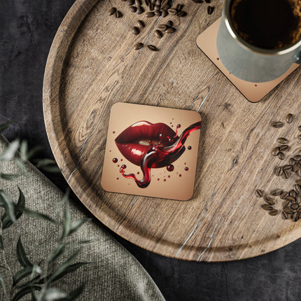 Glamorous Lip Coasters - Stylish Drinkware Accessories for Wine Lovers, Bar Decor, Valentine’s Day Gifts, Unique Home Decor