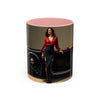 Elegant Retro Coffee Mug with Classic Car Design, ideal for adding a touch of style to your coffee routine.