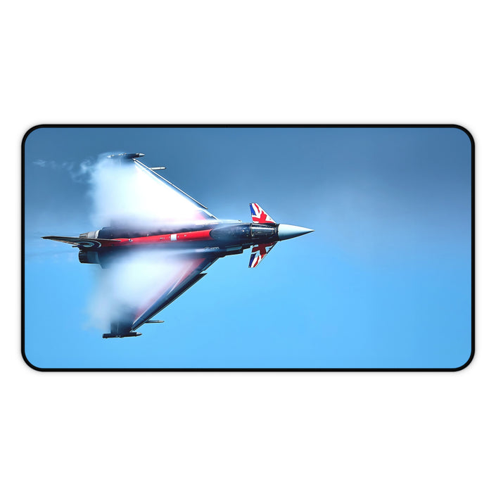 Typhoon Desk Mat | Pilot Gift, Office Decor, Gaming Mat, Home Office Accessories, Aviation Theme, Typhoon, Jet, Eurofighter, Fighter, RAF
