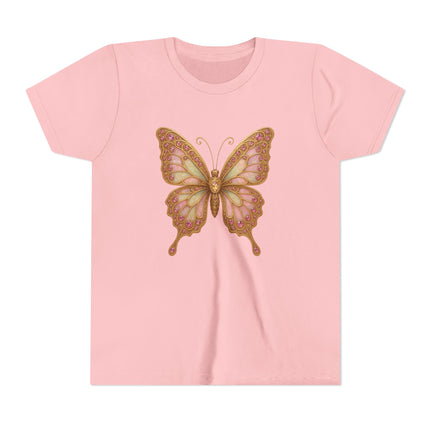 Butterfly Youth Tee, Kids T-Shirt, Summer Style, Birthday Gift, Nature Lover Shirt, Cute Graphic Tee