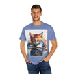 Kitten T-Shirt, Retro Fashion Tee, Stylish Casual Wear, Gift for Him, Trendy T-Shirt for Events