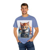 Kitten T-Shirt, Retro Fashion Tee, Stylish Casual Wear, Gift for Him, Trendy T-Shirt for Events
