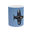 Mug  Aviation  - Vintage USN Hellcat Fighter Ceramic Cup Gift for Aviation Enthusiasts