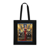 Vintage Glamour Cotton Tote Bag , Artistic Tote Bag