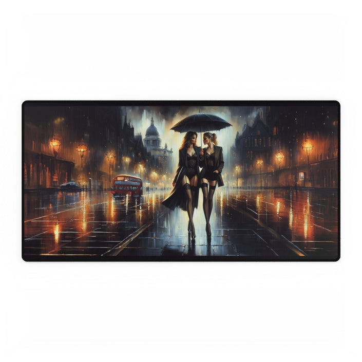 Elegant Nightscape Desk Mat for Home Office