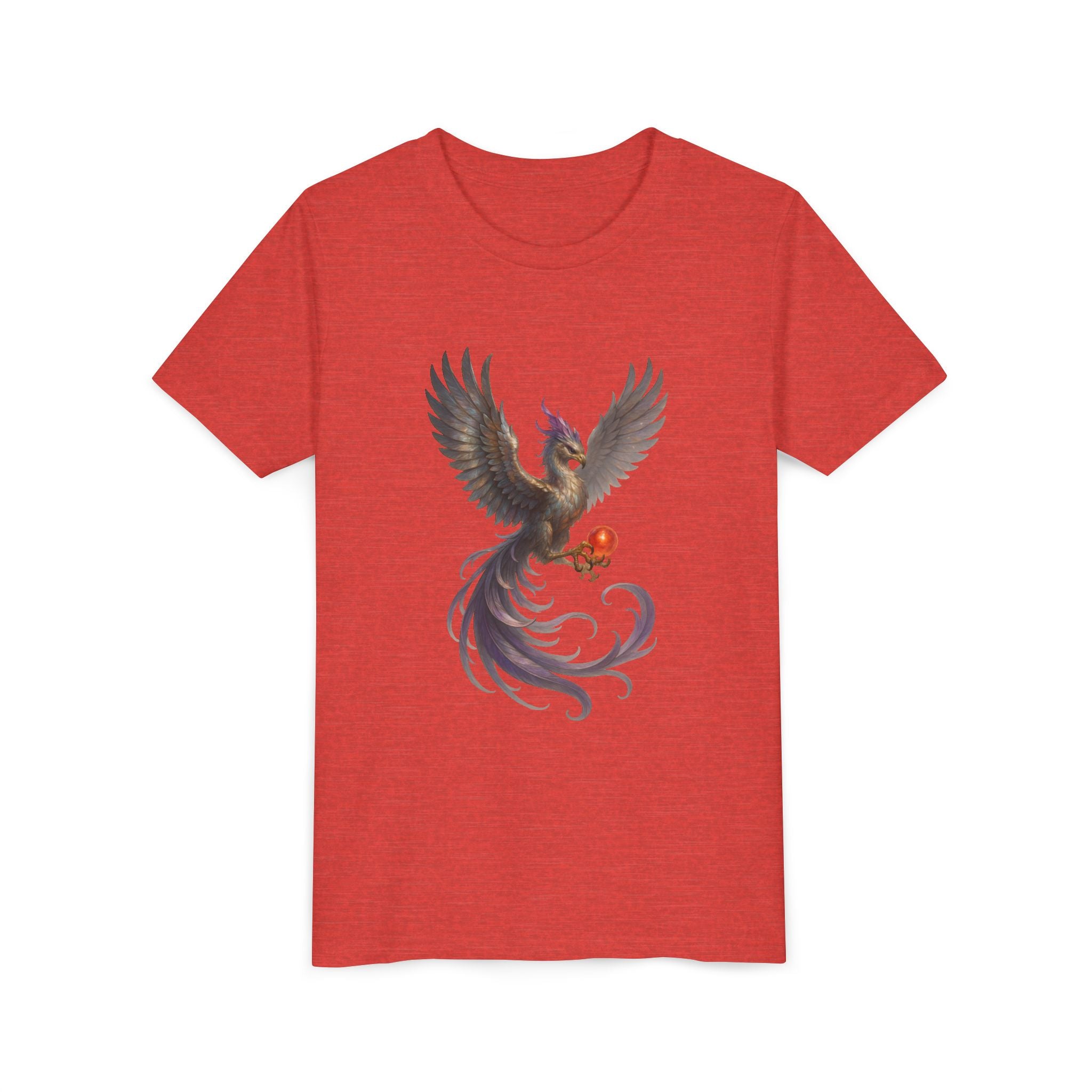 Mystical Phoenix Youth Tee, Magical T-Shirt for Kids, Fantasy Shirt, Perfect Birthday Gift, Summer Outfit, Kids Apparel