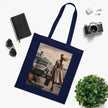 Vintage Travel Cotton Tote Bag - Stylish & Functional Artistic Tote Bag