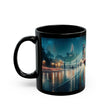 Stylish Urban Scene Mug in a kitchen setting, emphasizing its appeal as artful drinkware for coffee lovers.