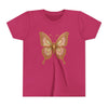 Butterfly Youth Tee, Kids T-Shirt, Summer Style, Birthday Gift, Nature Lover Shirt, Cute Graphic Tee