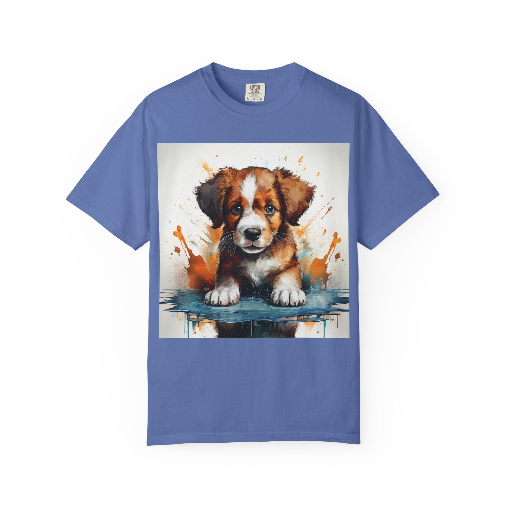 Puppy Stylish Women T-Shirt, Retro Fashion Tee, Stylish Casual Wear, Gift for Her, Trendy T-Shirt for Events