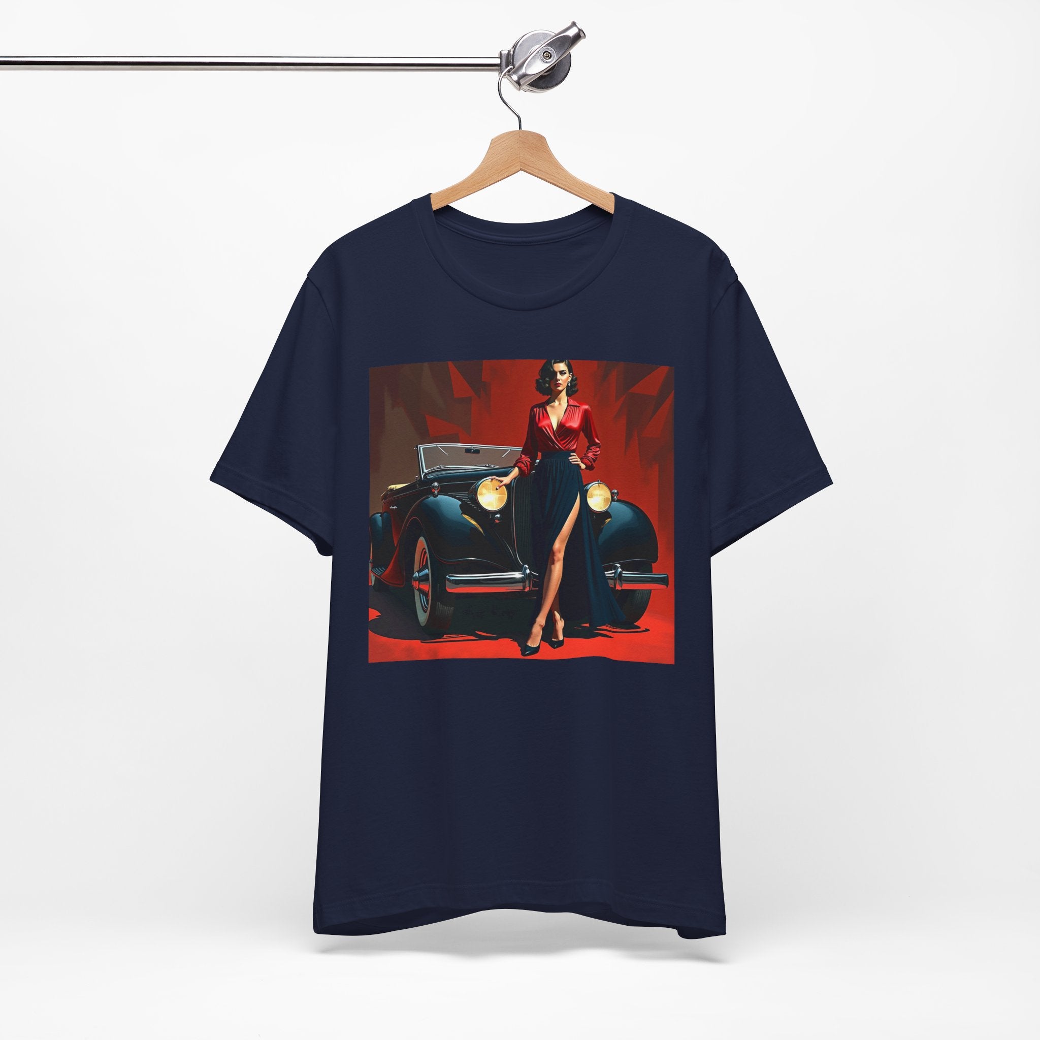 Retro Glamour Classic Tee For Him, Vintage Car Shirt, Fashion Tee for Car Lovers, Unisex Graphic Shirt, Perfect Gift for Retro Enthusiasts