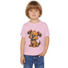 Cute Dog Design Toddler T-Shirt, Perfect for Gifts, Birthdays, Playdates, Animal Lovers, Casual Wear, Kids Clothing