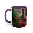 Elegant presentation of the Parisian Dream Coffee Mug - 11oz on a breakfast table.