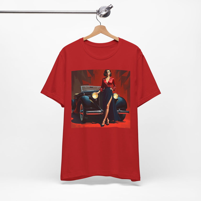 Retro Glamour Classic Tee For Him, Vintage Car Shirt, Fashion Tee for Car Lovers, Unisex Graphic Shirt, Perfect Gift for Retro Enthusiasts
