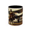 Vintage Aviator Accent Coffee Mug - 11oz, Vibrant Accent Coffee Mug