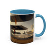 Vintage Aviator Accent Coffee Mug - 11oz, Vibrant Accent Coffee Mug